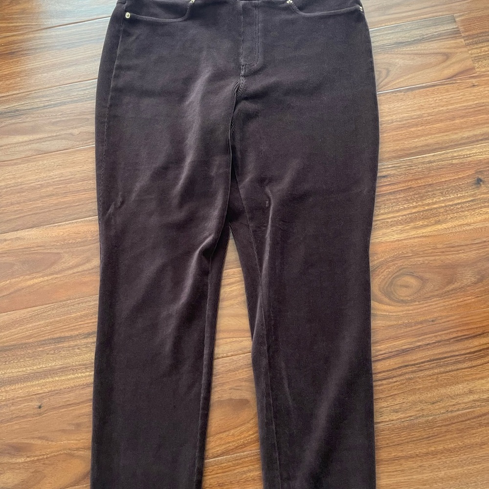 Michael Kors women’s Chocolate Brown Corduroy Pants size XL
